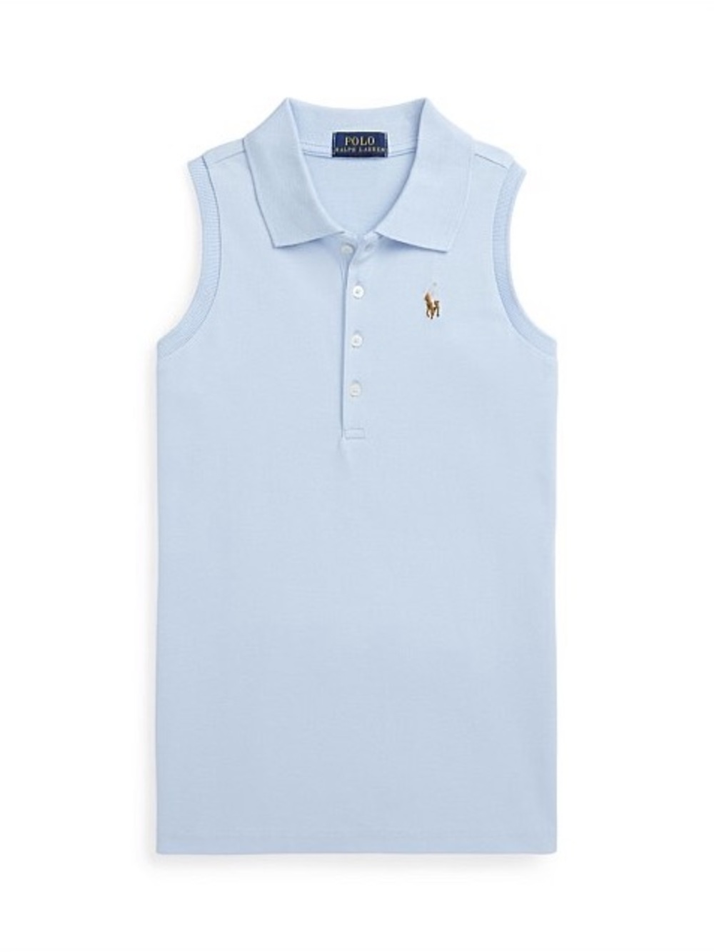NEW Ralph Lauren Polo tank top sleeveless girl light shirt pony logo embroidered - Picture 5 of 7